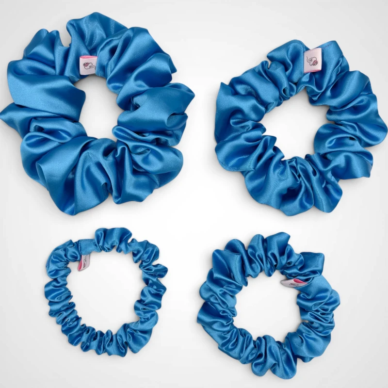 ZESTAW CZTERECH SCRUNCHIE AZURA