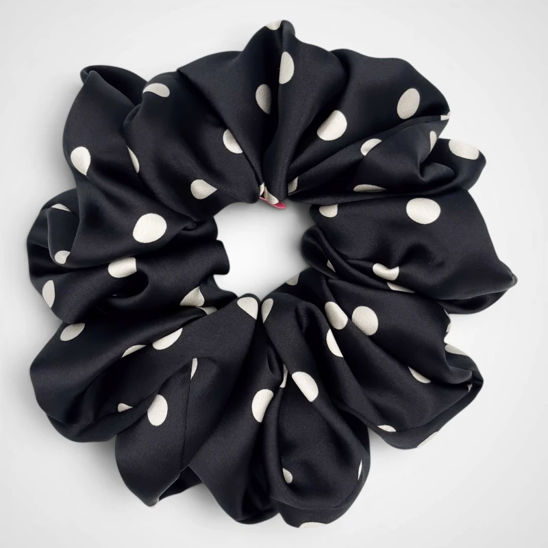 JEDWABNA SCRUNCHIE XXL DOTTIE