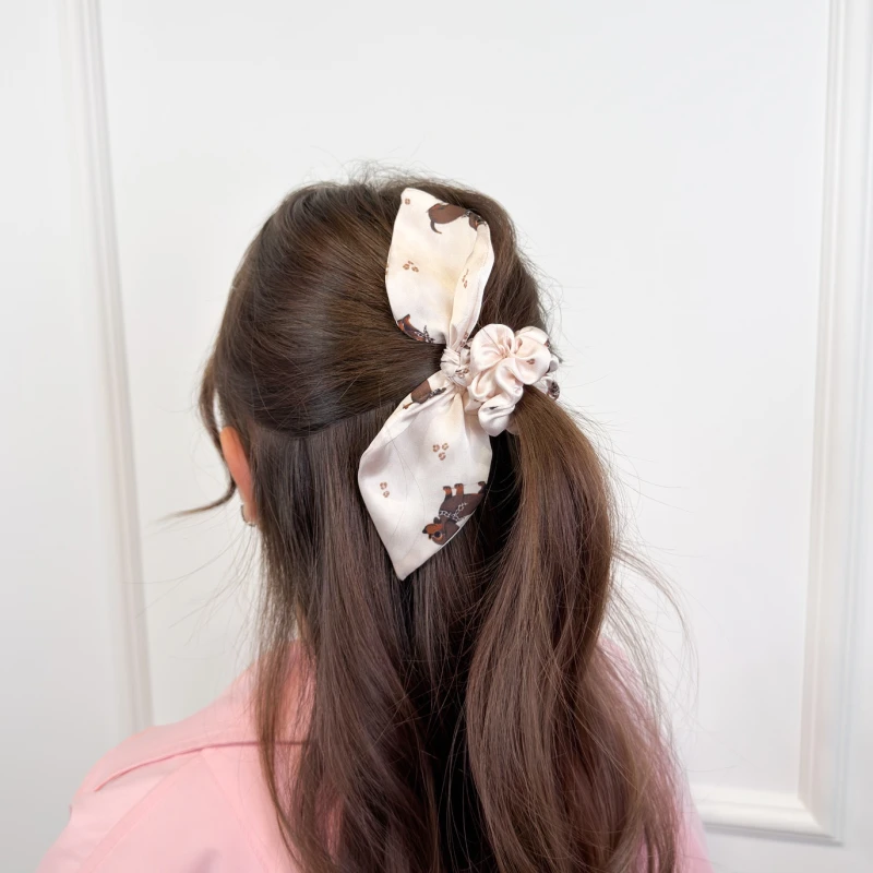 SCRUNCHIE Z USZKAMI DZIECIĘCA JAMNICZEK