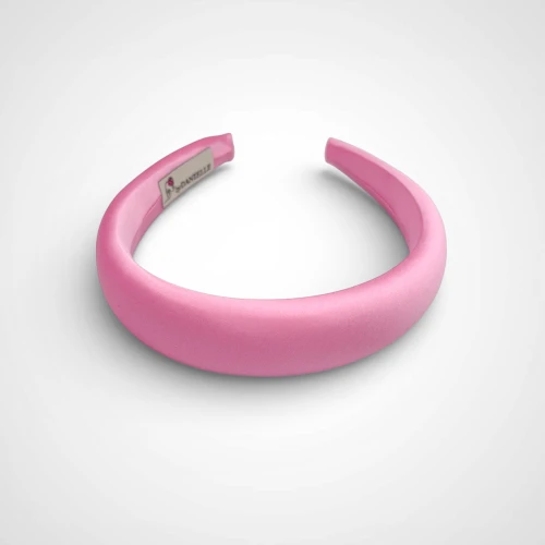 Opaska Jedwabna Gładka M Candy Pink 