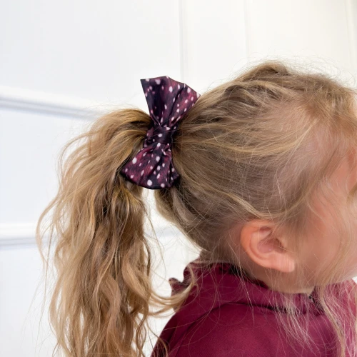  Haargummi mit Schleife  MINI Marigold (1) (1)