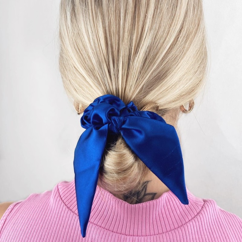 SCRUNCHIE Z USZKAMI COBALT