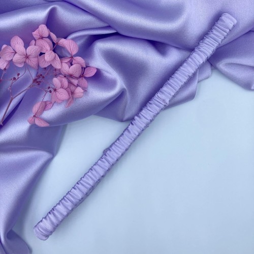 Jedwabna opaska do włosów Lilac 