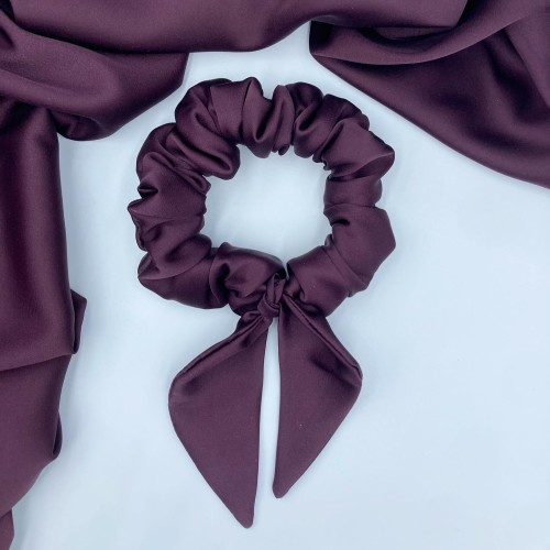 Gummiband mit Ösen Dark Plum 