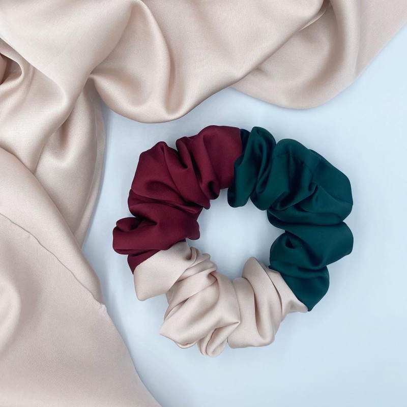 MEDIUM SCRUNCHIE MULLED WINE