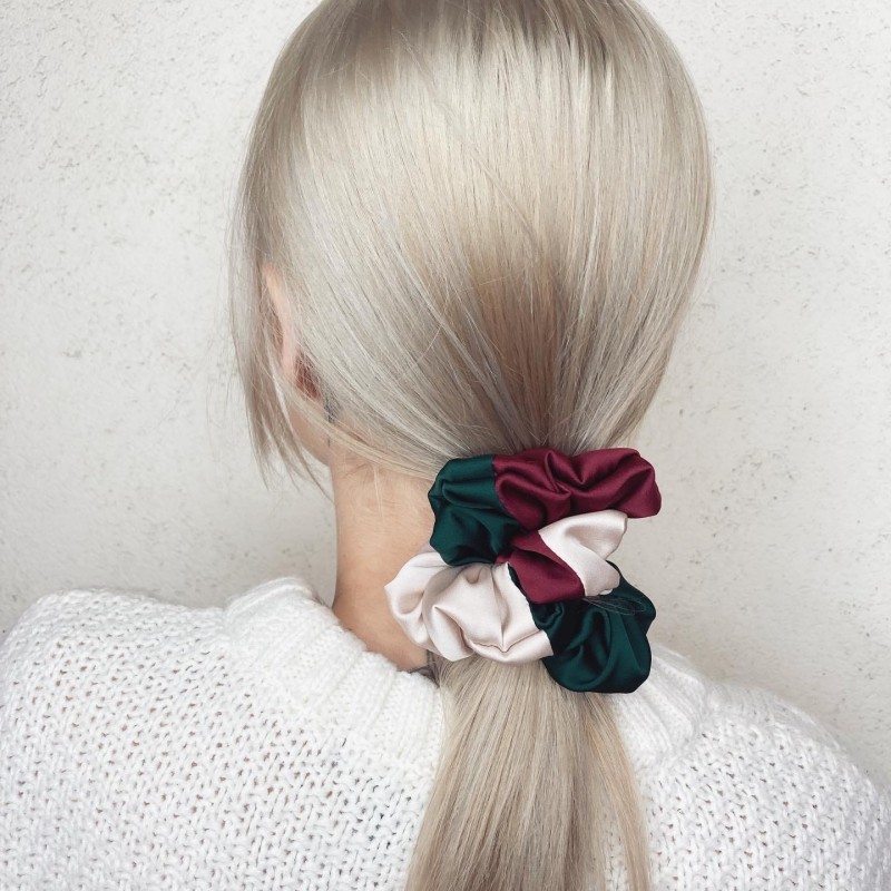 MEDIUM SCRUNCHIE MULLED WINE