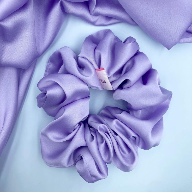 ZESTAW CZTERECH SCRUNCHIES LAVENDER