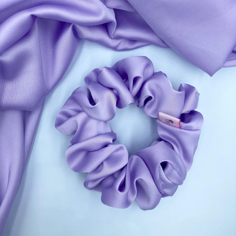 SET MIT VIER SCRUNCHIES LAVENDER