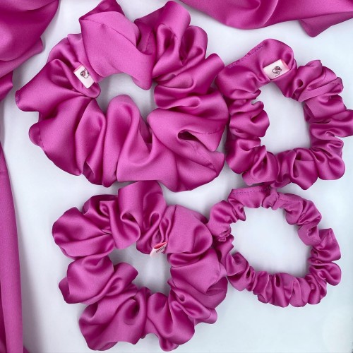Set mit Gummibändern Mauve