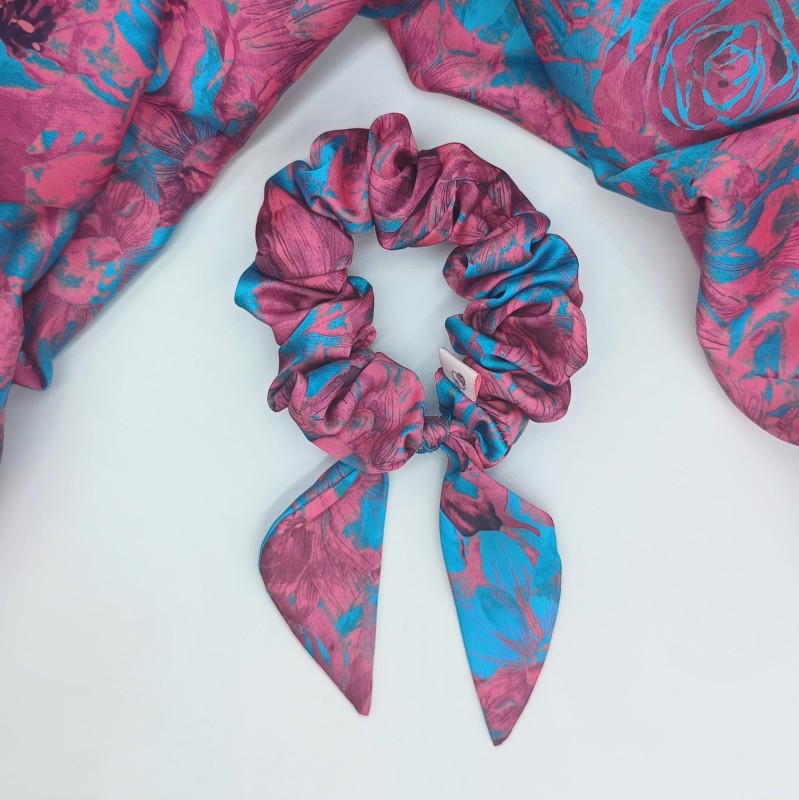SCRUNCHIE Z USZKAMI ROSE PINK