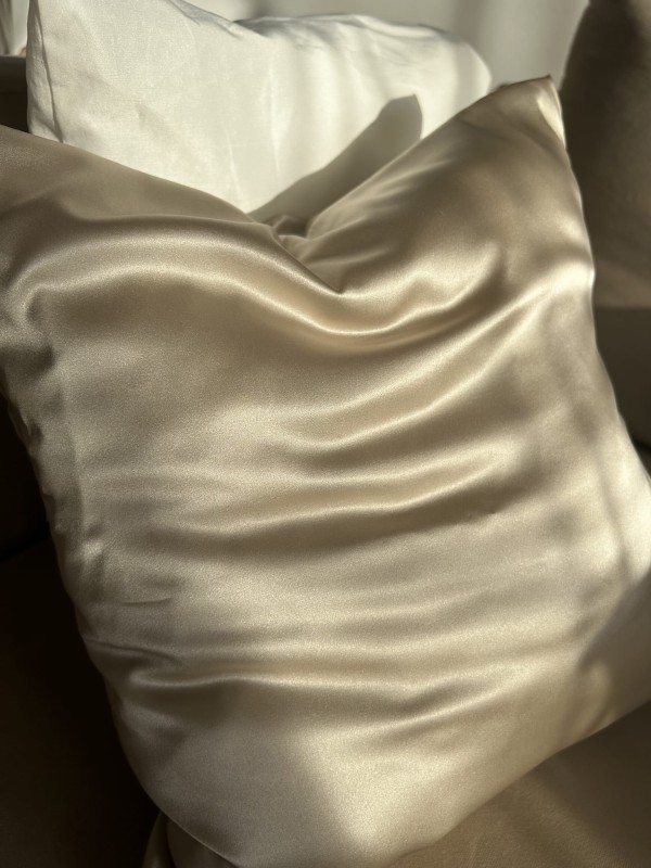 JEDWABNA POSZEWKA 40X40 + MINI SCRUNCHIE