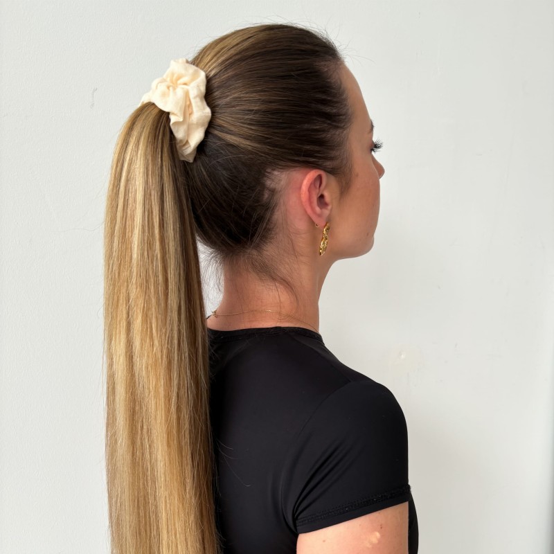 Leinen-Haargummi Small Dove