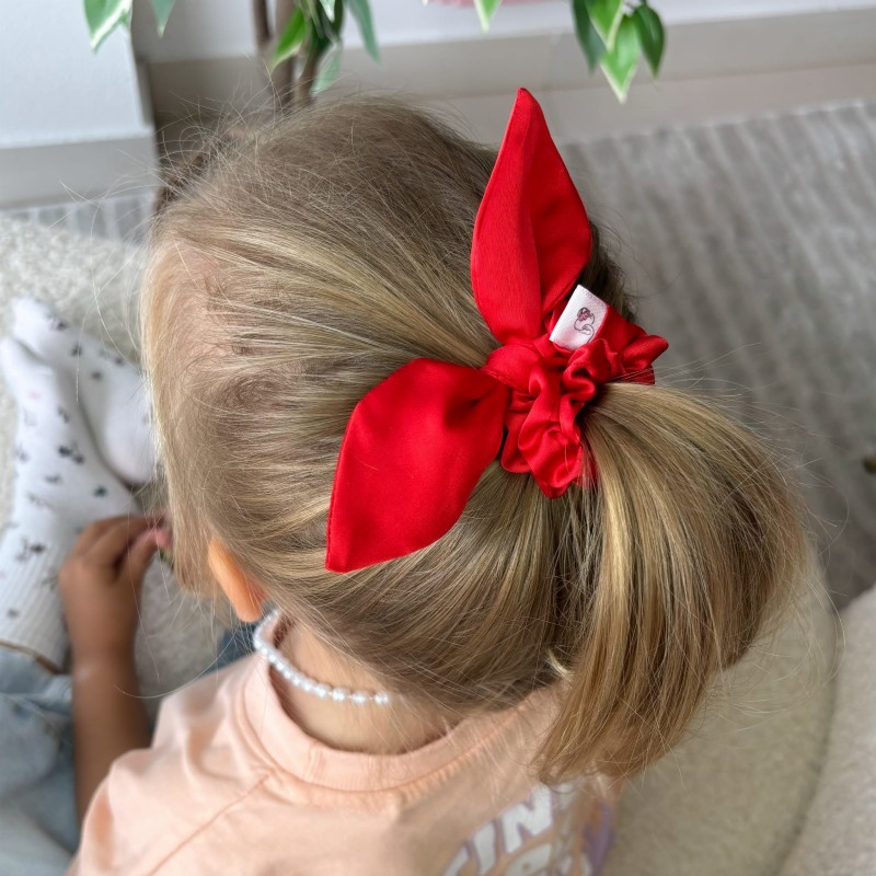 SCRUNCHIE Z USZKAMI KIDS SCARLET