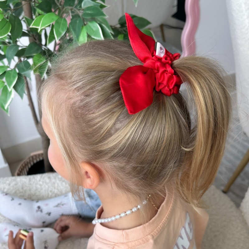 SCRUNCHIE Z USZKAMI KIDS SCARLET