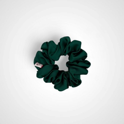 MEDIUM SCRUNCHIE FOREST GREEN