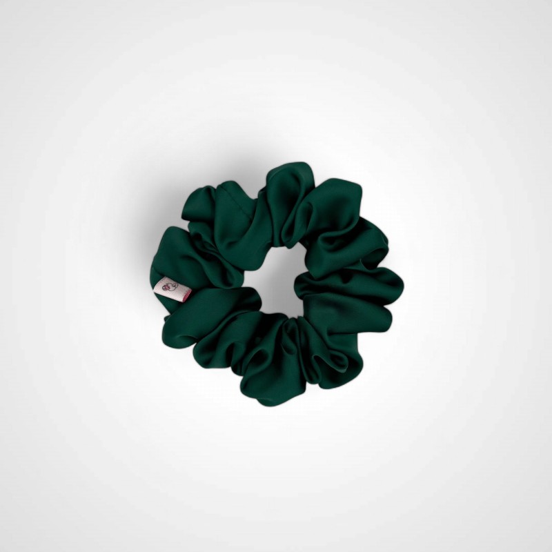 MEDIUM SCRUNCHIE FOREST GREEN