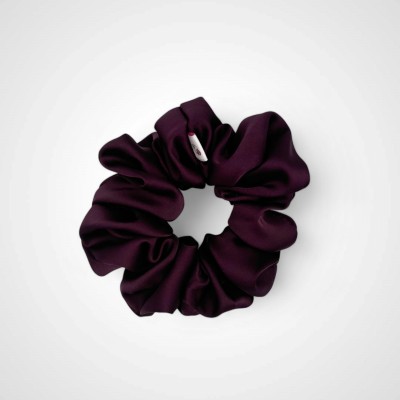 MEDIUM SCRUNCHIE DARK PLUM