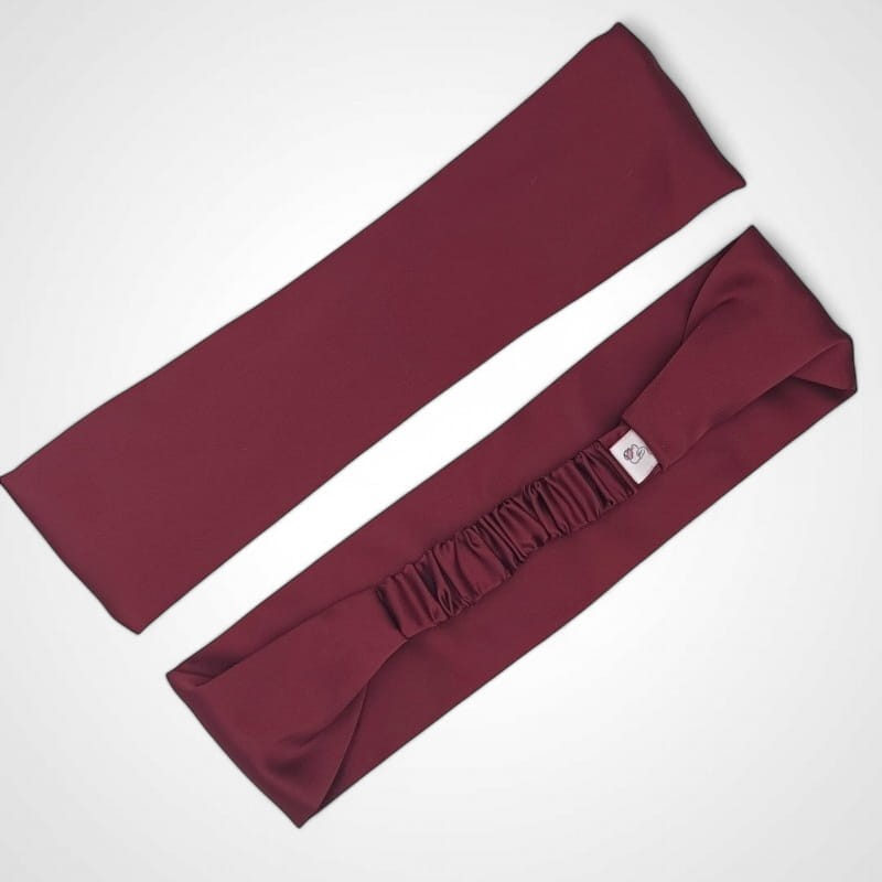 BREITES MAROON-STIRNBAND