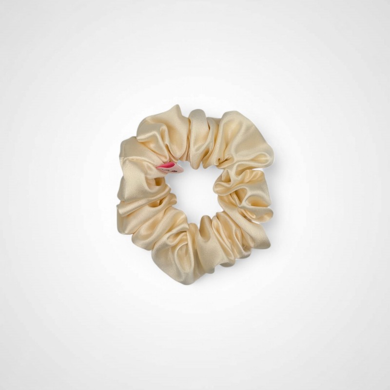 ZESTAW JEDWABNYCH SCRUNCHIES GUMEK IVORY