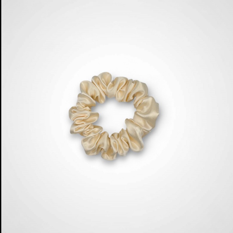 ZESTAW JEDWABNYCH SCRUNCHIES GUMEK IVORY