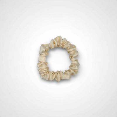 Jedwabna gumka Mini Ivory 