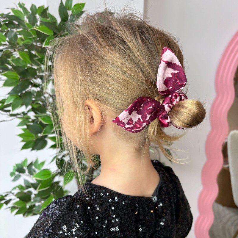 SEIDENSCRUNCHIE MIT OHREN KIDS ROSEWOOD