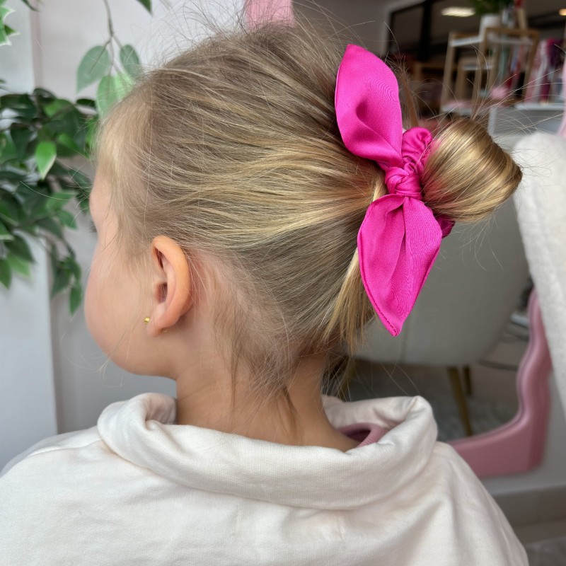 SCRUNCHIE Z USZKAMI KIDS RASPBERRY