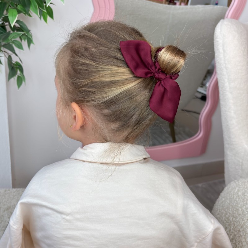 SCRUNCHIE Z USZKAMI KIDS MAROON