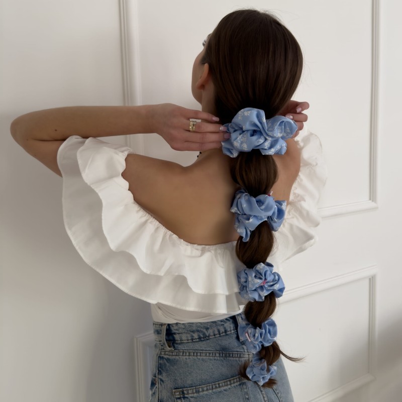 SET MIT VIER SCRUNCHIES JASMINA