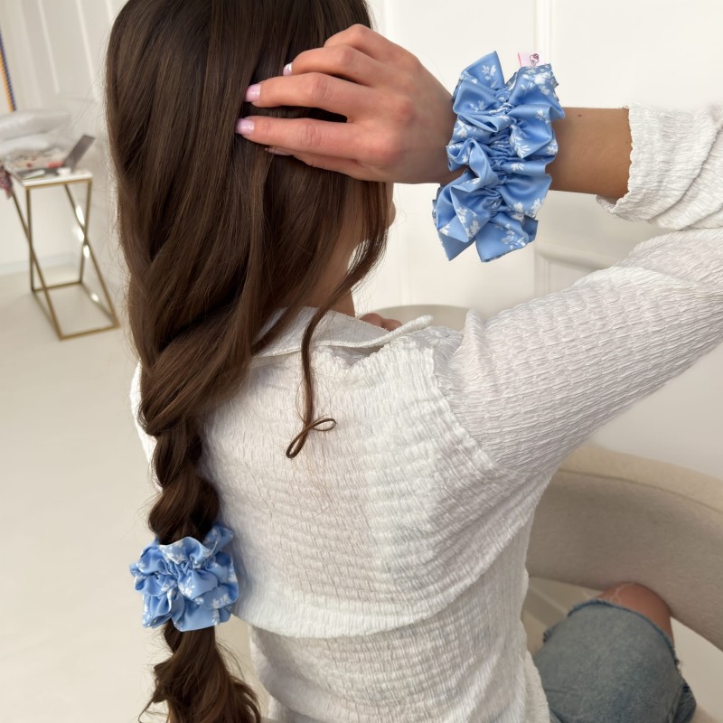 SCRUNCHIE MAXI JASMINA MIT VOLANT