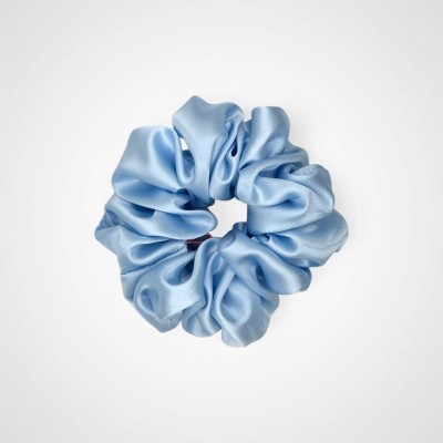 JEDWABNA MAXI SCRUNCHIE SKY BLUE