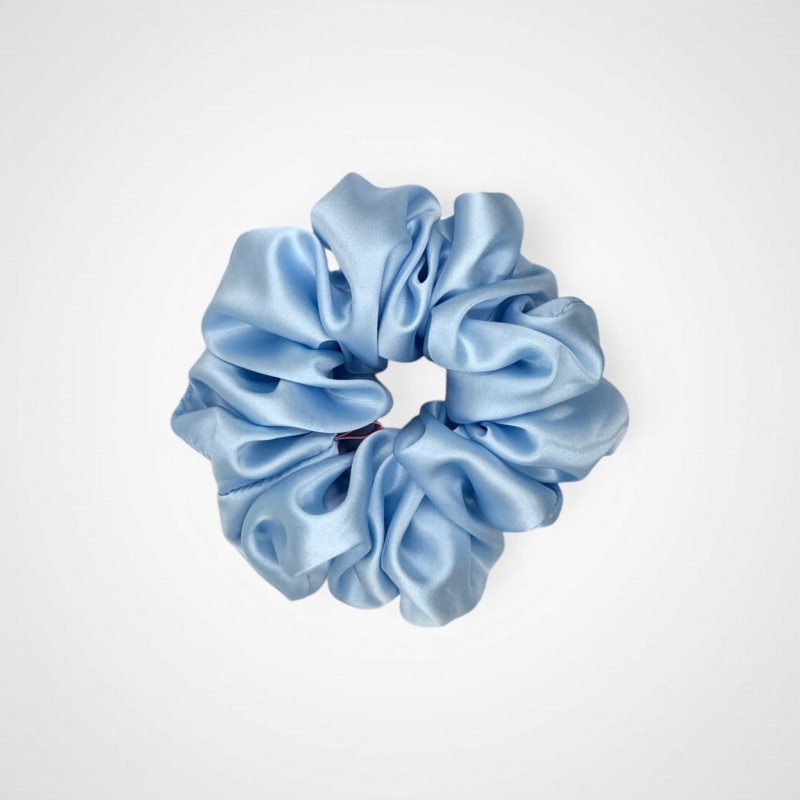JEDWABNA MAXI SCRUNCHIE SKY BLUE