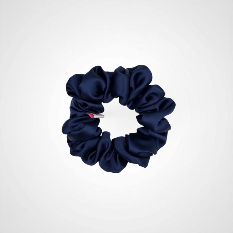 Seidene Scrunchies in Dunkelblau DARK ROYAL BLUE
