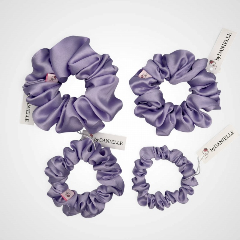 JEDWABNA SCRUNCHIE MAXI LILAC