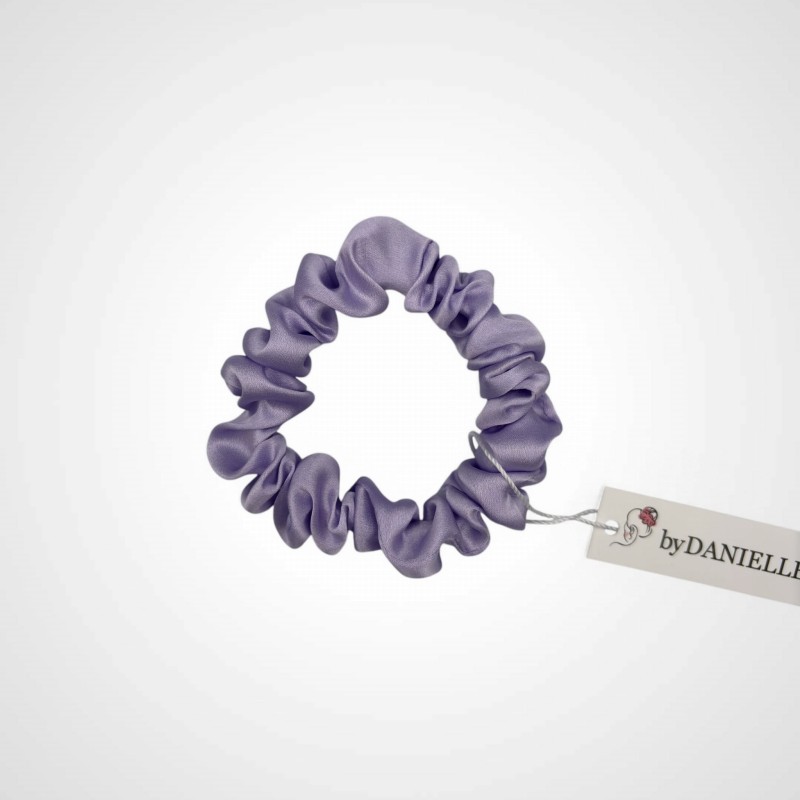 JEDWABNA SCRUNCHIE MINI LILAC