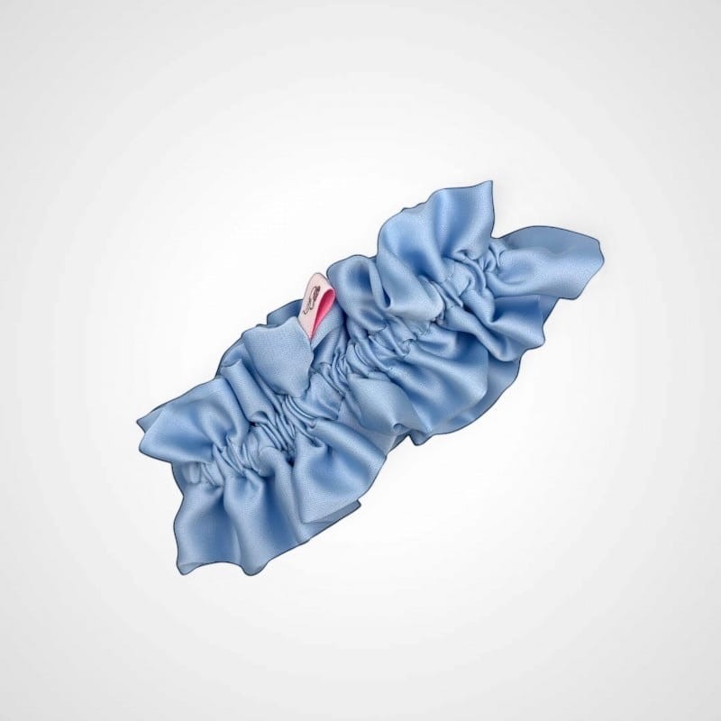 SCRUNCHIE MAXI SKY MIT RÜSCHEN