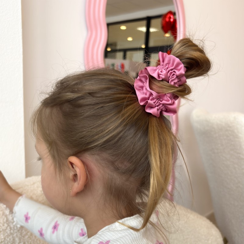 SCRUNCHIE MIT VOLANT MEDIUM FALMINGO