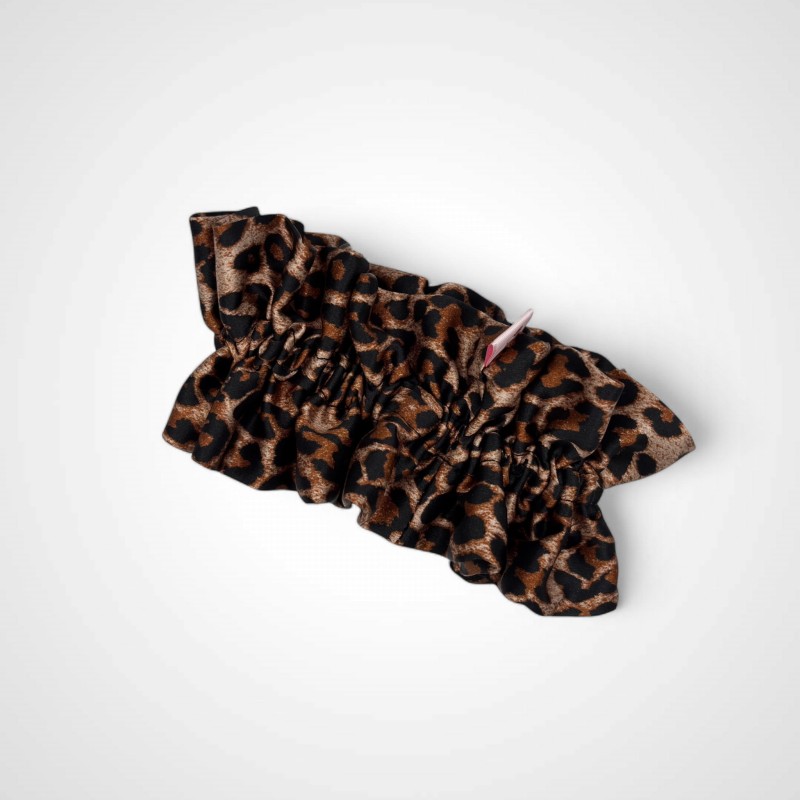 SILKEN SCRUNCHIE RÜSCHEN XXL LEOPARD