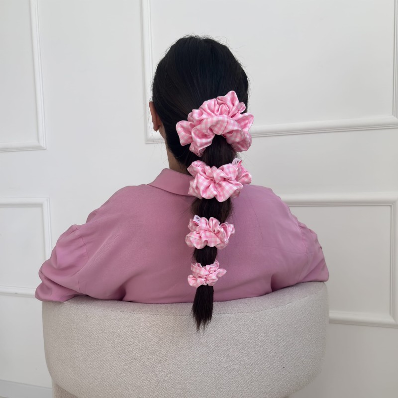 SET MIT VIER SCRUNCHIES PONY