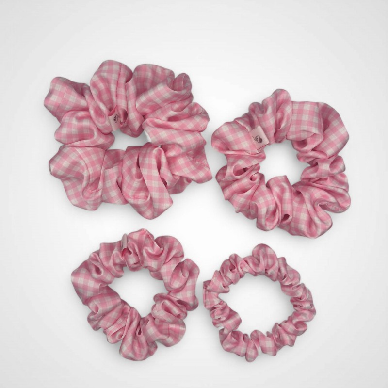SET MIT VIER SCRUNCHIES PONY
