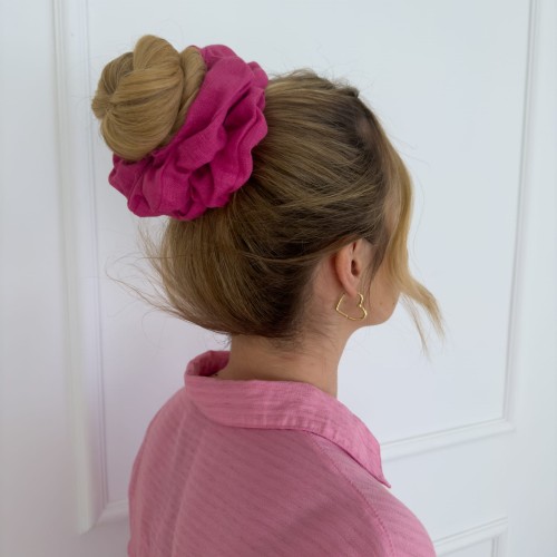 Lniana Gumka Maxi Peonia