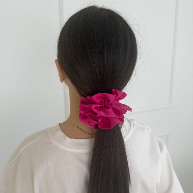 SCRUNCHIE FALBANKA XXL RASPBERRY