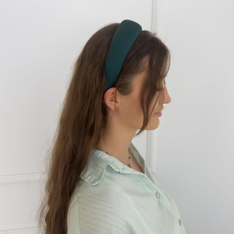 GLATTES STIRNBAND FOREST GREEN L