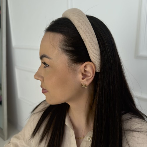 Opaska Bawełniana Gładka Sand