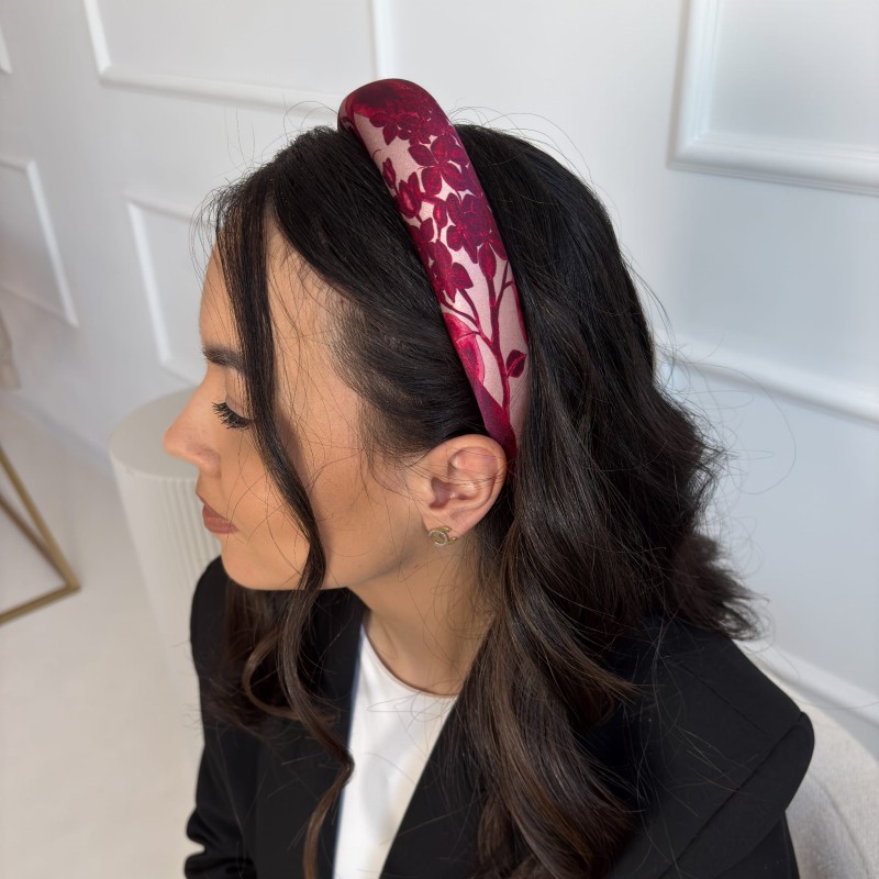 OPASKA JEDWABNA GŁADKA ROSEWOOD M