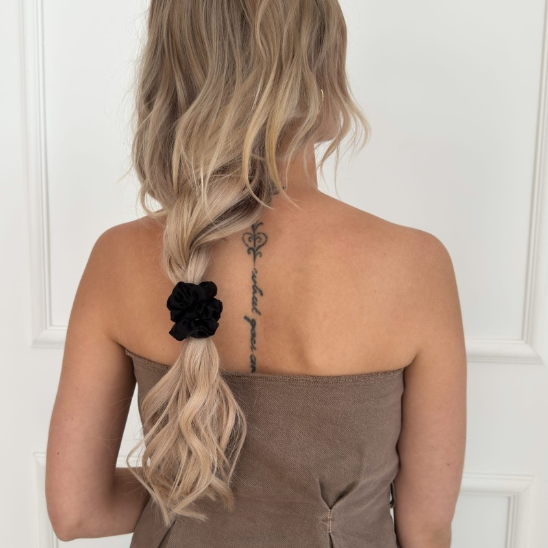JEDWABNA SCRUNCHIE MINI CLASSIC BLACK