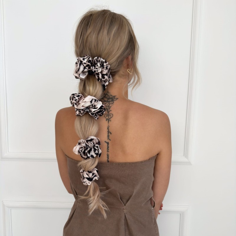 SET MIT VIER SCRUNCHIES LEO