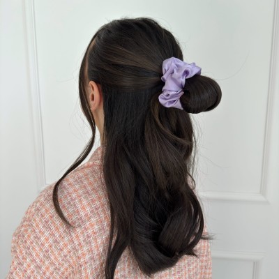 Seiden-Haargummi Medium Lilac 