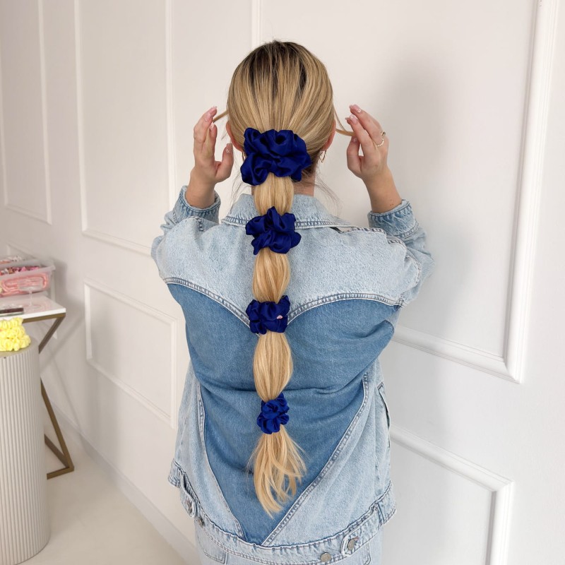 ZESTAW CZTERECH SCRUNCHIE CORNFLOWER