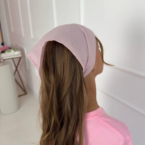 Lniana Chustka dla dzieci Soft Pink  